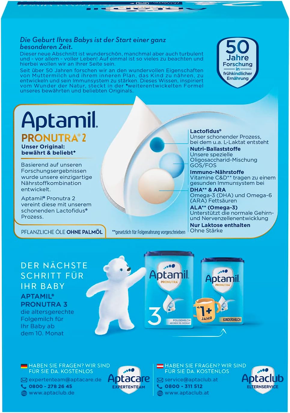 Aptamil Pronutra follow-up food 2, after 6 months, 1200 g