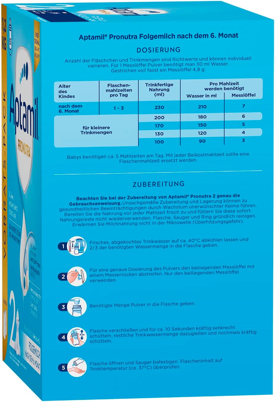 Aptamil Pronutra follow-up food 2, after 6 months, 1200 g