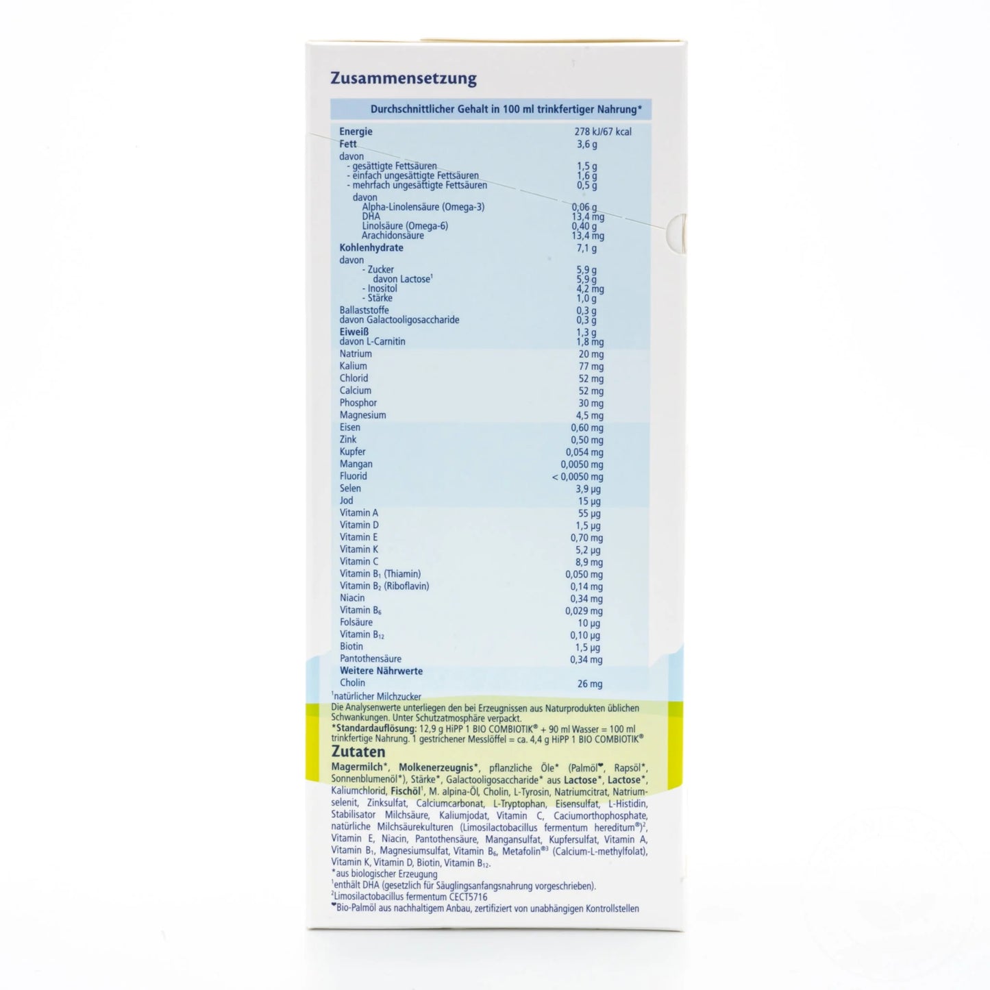 Hipp Bio Combiotik 1 - lait infantile 600g - dès la naissance