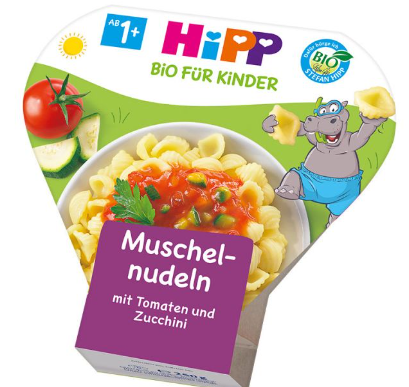HiPP Shell pasta with tomatoes and zucchini (250g)
