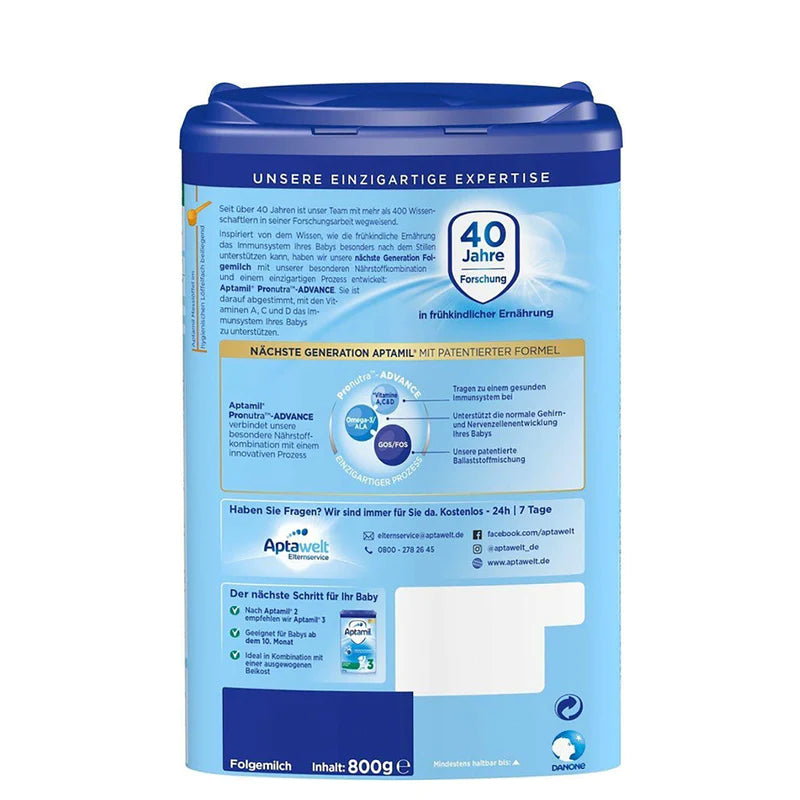 Aptamil Pronutra™ - ADVANCE 2 European Baby Formula (800g)