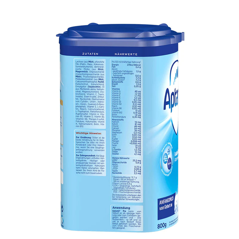 Aptamil Pronutra™ - Pre European Baby Formula (800g)