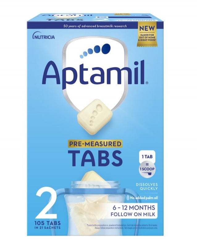 Aptamil 2 Tabs, 105 cubes in 21 sachets 504 g
