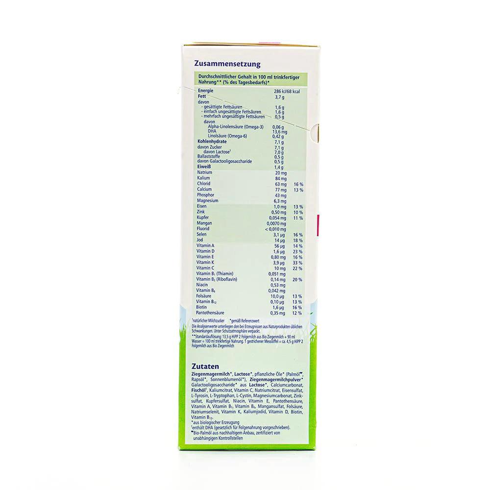 HiPP Goat Milk Formula Stage 2 (400g) - German Version - Emmbaby Canada