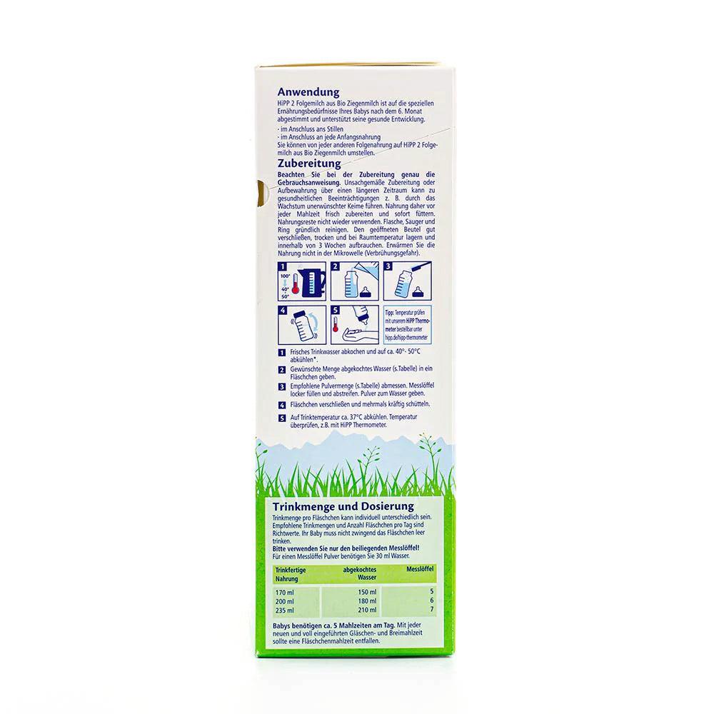 HiPP Goat Milk Formula Stage 2 (400g) - German Version - Emmbaby Canada