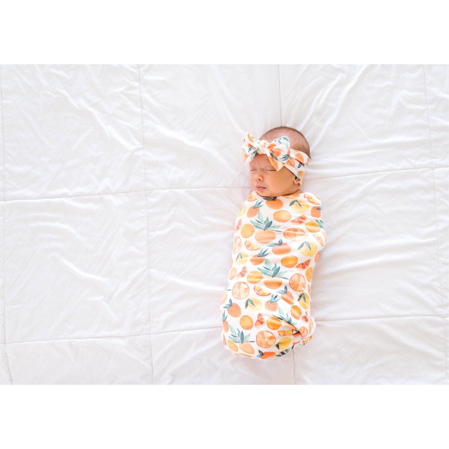 Copper Pearl - Citrus Swaddle Blanket - Emmbaby Canada