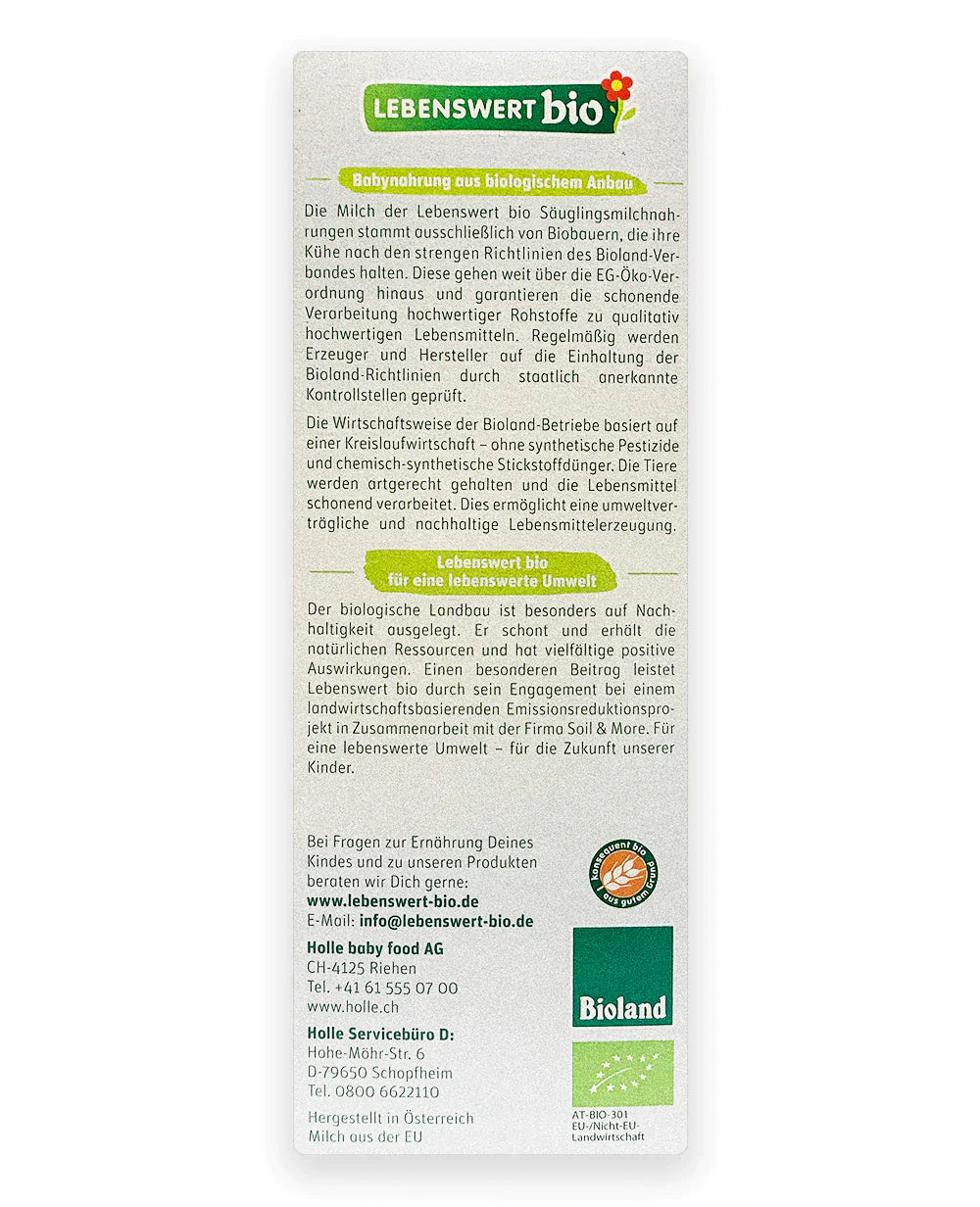 Lebenswert Stage 2 Organic Baby Milk Formula 500g - Emmbaby Canada