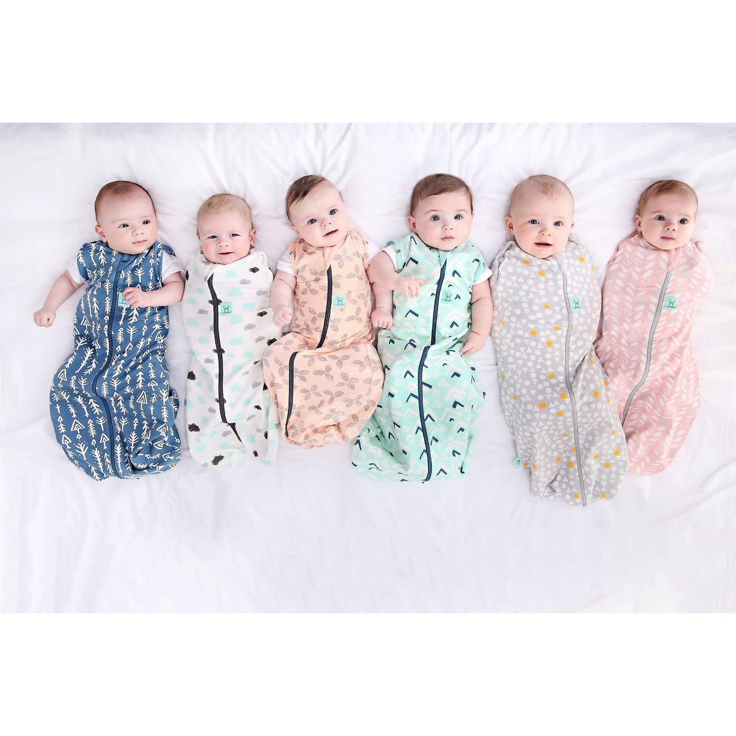 ErgoPouch - ErgoCocoon (0.2 tog) - Spring Leaves (0-3m) - Emmbaby Canada