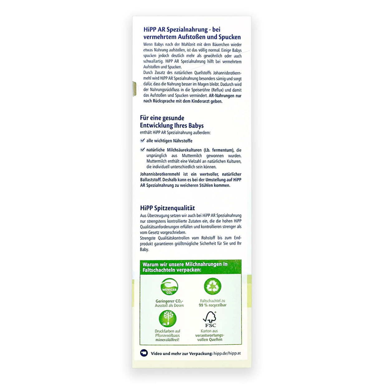 HiPP AR Germany Anti-Reflux Milk Formula From Birth • 600g - Emmbaby Canada