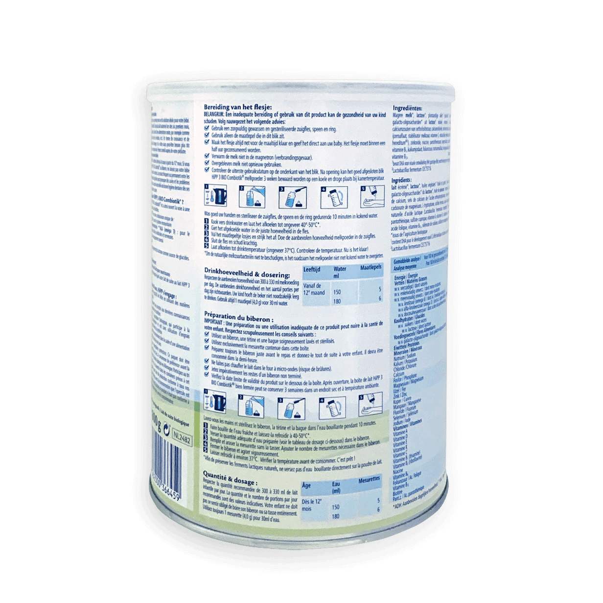 HiPP Dutch Stage 3 Combiotik Toddler Formula 12+ months • 800g - Emmbaby Canada