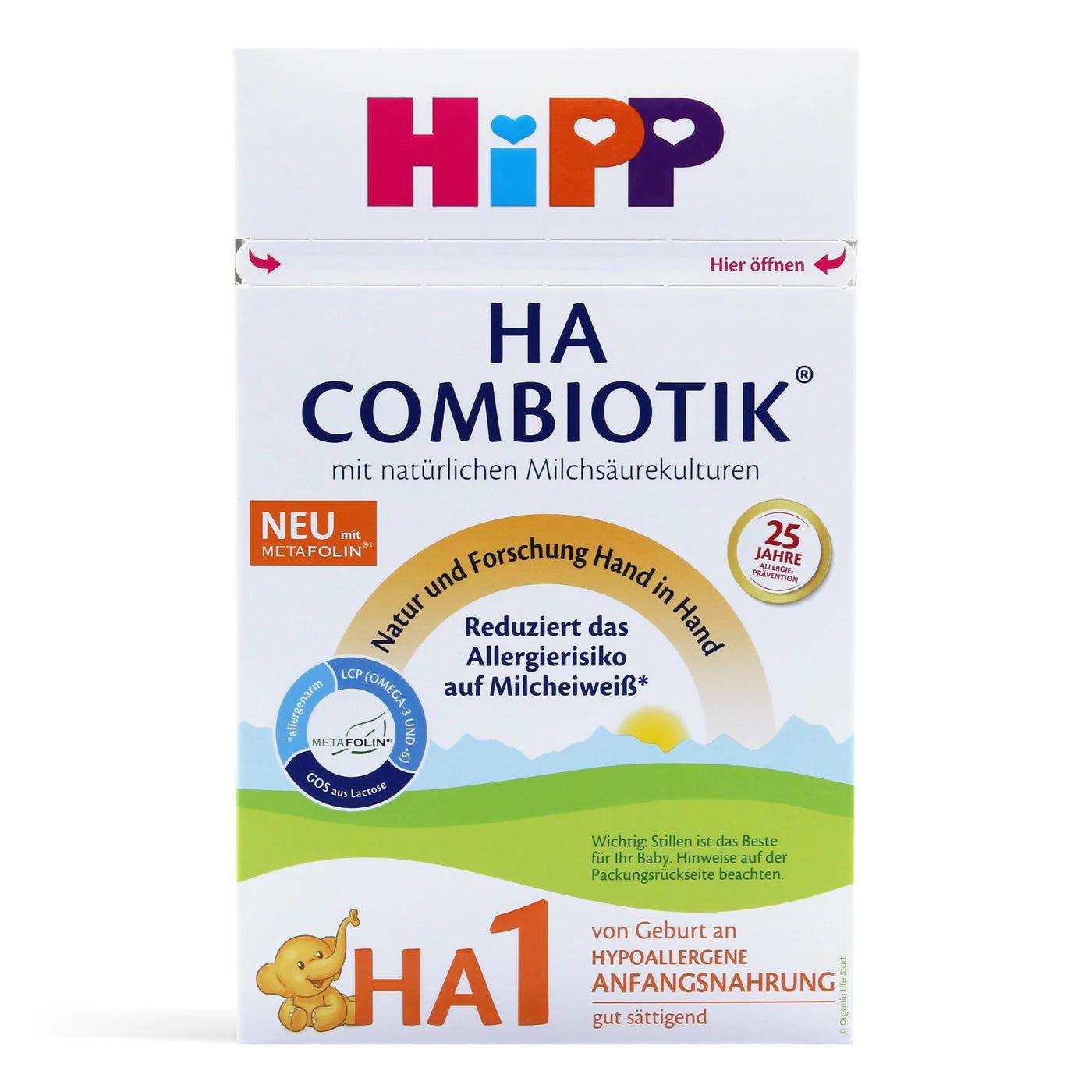 HiPP HA Germany Hypoallergenic Stage 1 Combiotik Infant Milk Formula 0-6 months • 600g - Emmbaby Canada