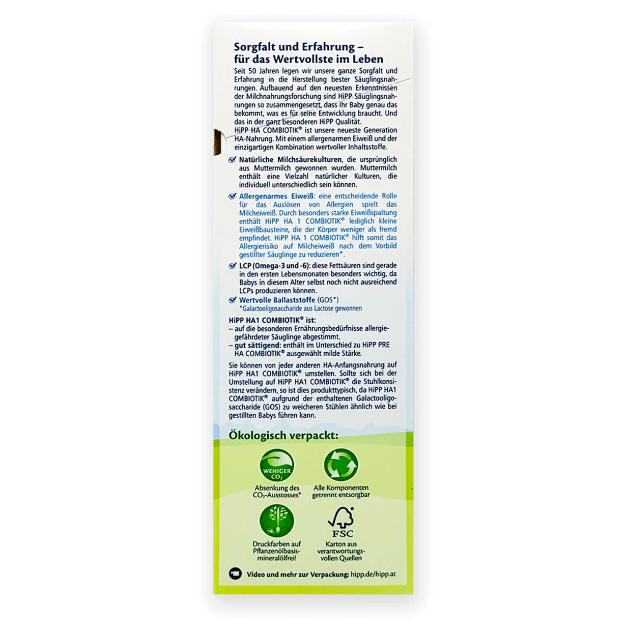 HiPP HA Germany Hypoallergenic Stage 1 Combiotik Infant Milk Formula 0-6 months • 600g - Emmbaby Canada