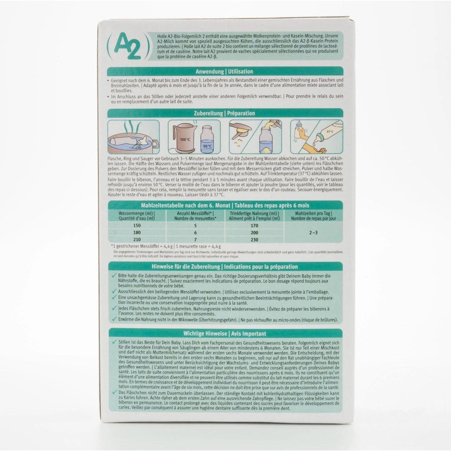 Holle Cow A2 Organic Follow-on Milk Stage 2 6+ months • 400g - Emmbaby Canada