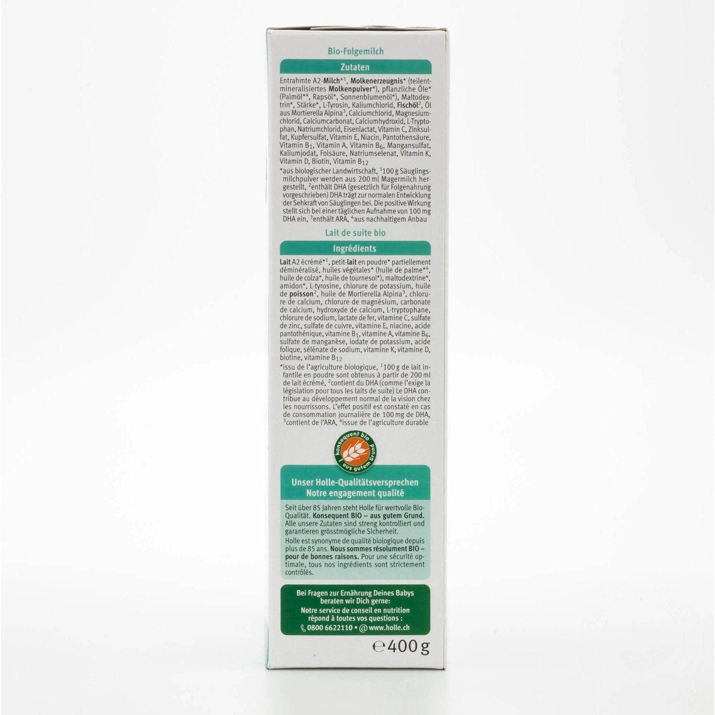 Holle Cow A2 Organic Growing-up Milk Stage 3 12+ months • 400g - Emmbaby Canada