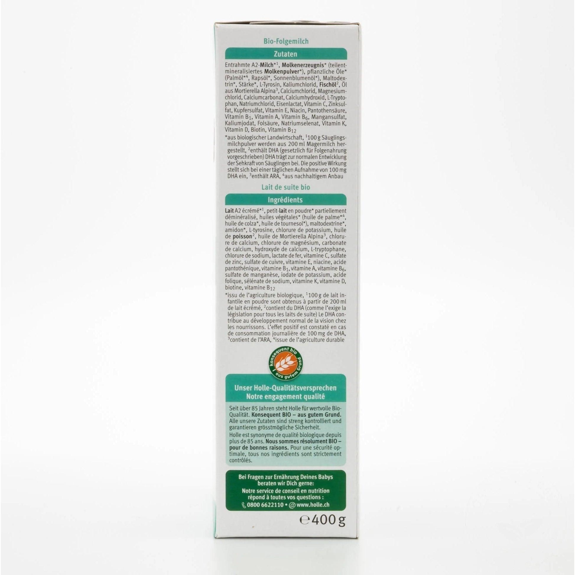 Holle Cow A2 Organic Growing-up Milk Stage 3 12+ months • 400g - Emmbaby Canada