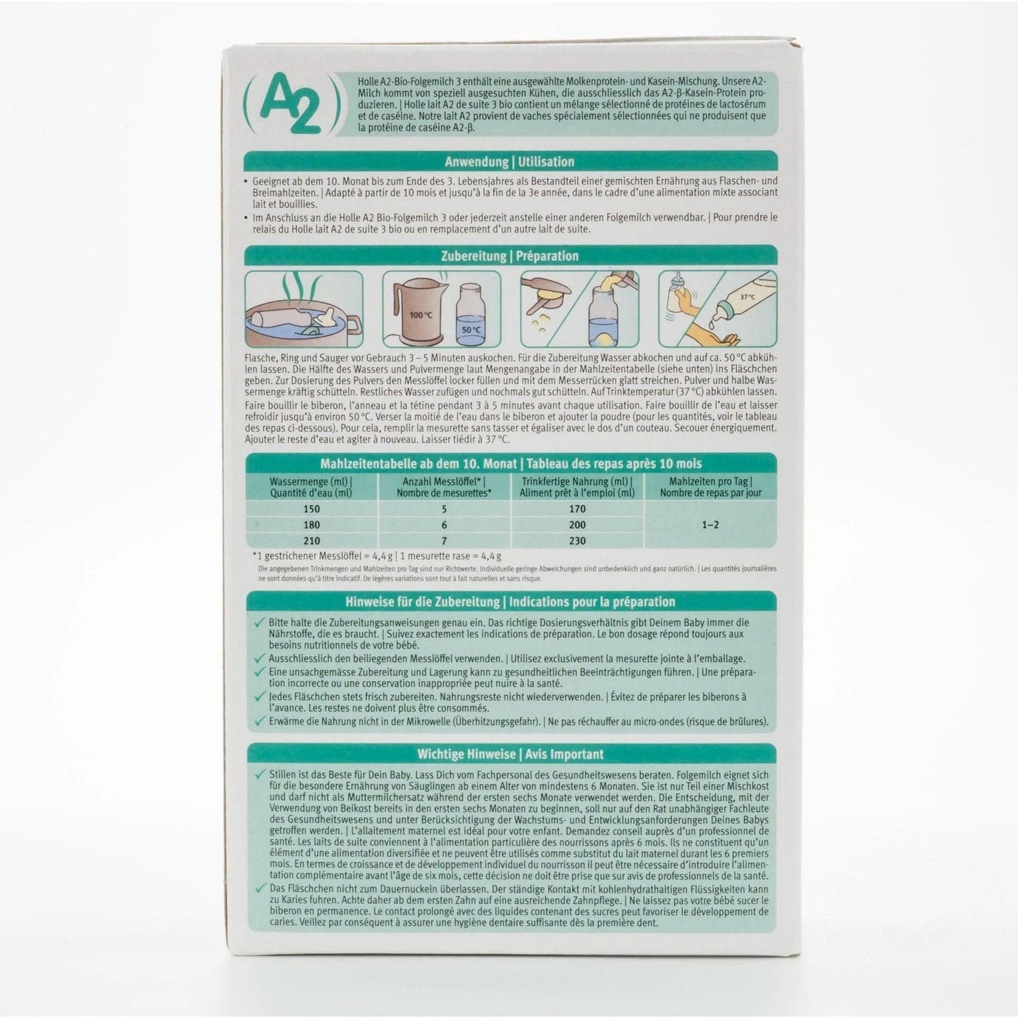 Holle Cow A2 Organic Growing-up Milk Stage 3 12+ months • 400g - Emmbaby Canada