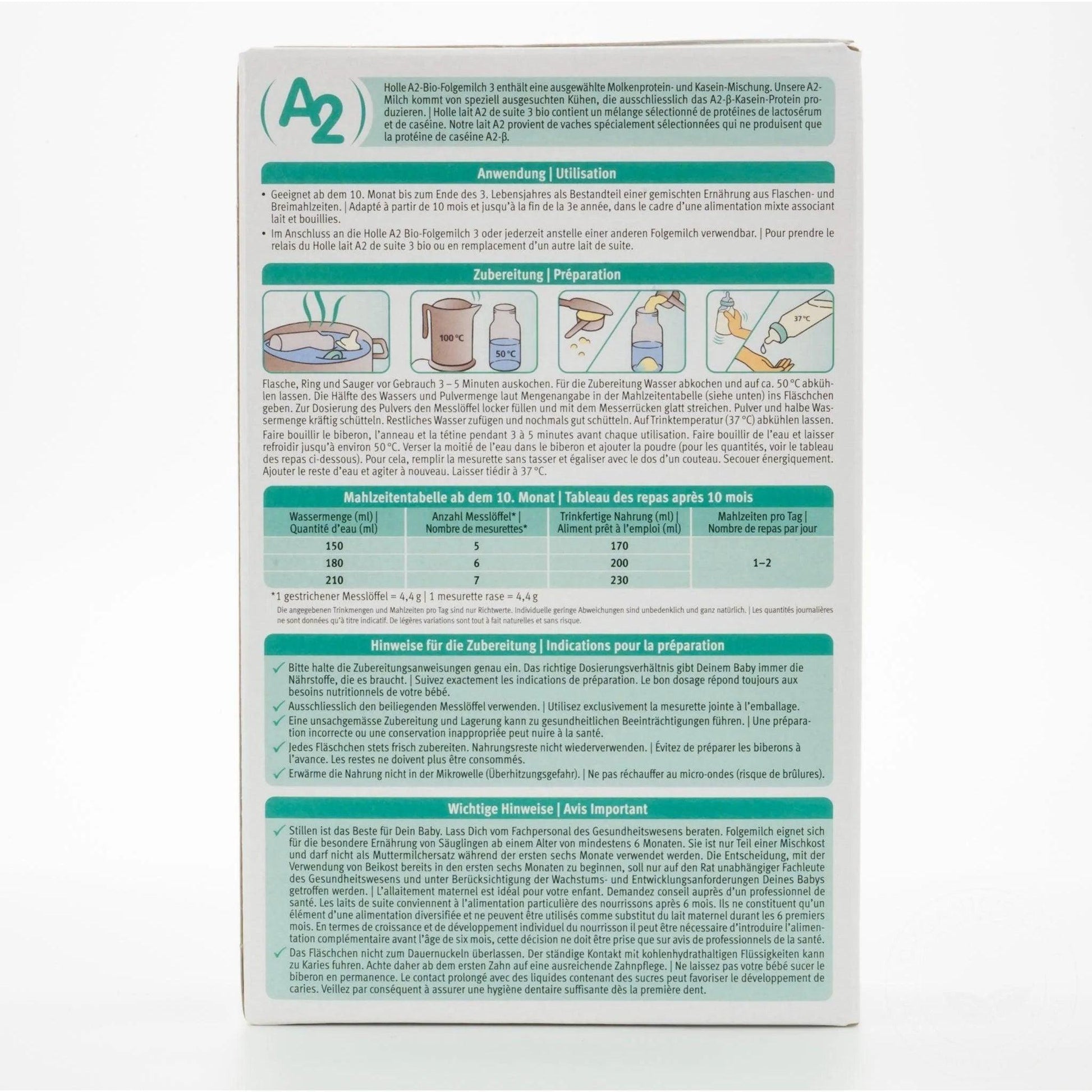 Holle Cow A2 Organic Growing-up Milk Stage 3 12+ months • 400g - Emmbaby Canada