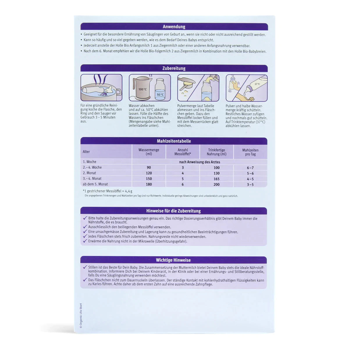 Holle PRE Organic Infant Goat Milk Formula 400 g - Emmbaby Canada