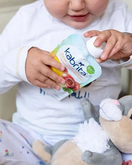 Kabrita Mango And Apple Puree With Sweet Goat Milk Cream 100 G - 6 Pouches - Emmbaby Canada