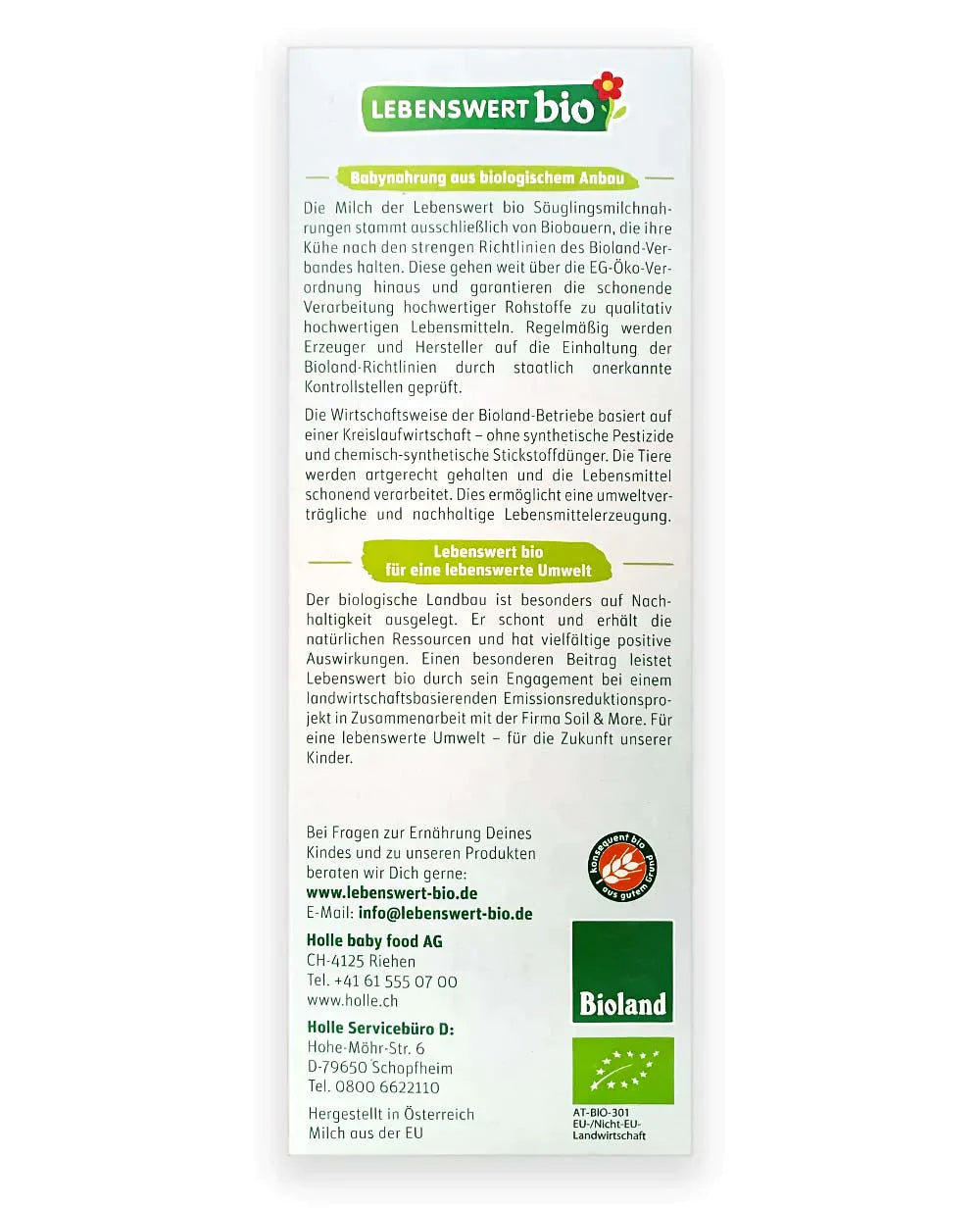 Lebenswert Stage 3 Organic Baby Milk Formula 475g - Emmbaby Canada