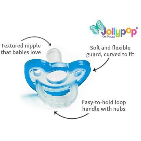 RazBaby - JollyPop Soother Pacifier - 2pk Pink 0-3m - Emmbaby Canada