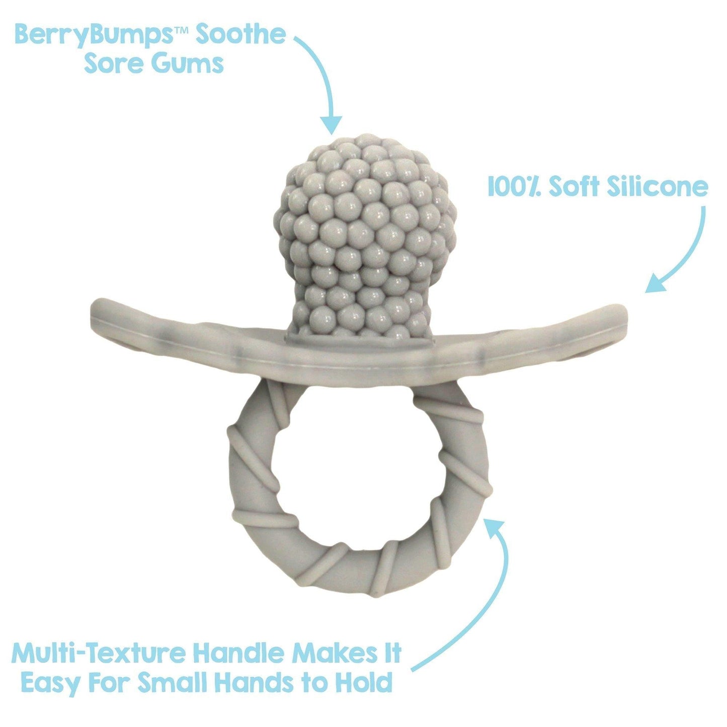 RazBaby - Razberry Teether Cookies & Cream Grey - Emmbaby Canada