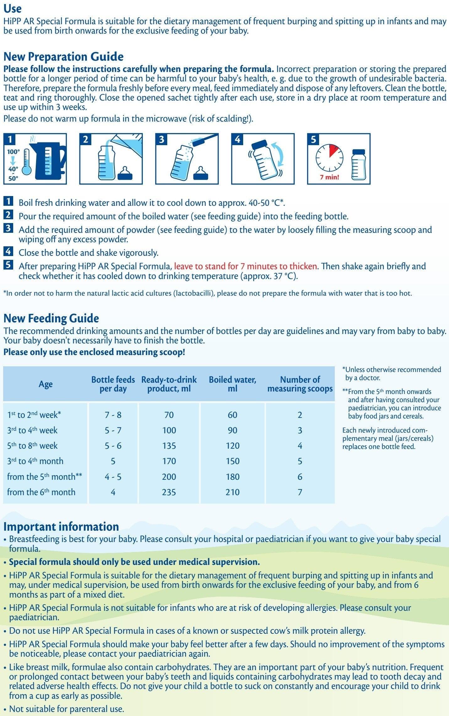 HiPP Anti-Reflux Special Milk Powder Multi-Stage Formula (300g) - Emmbaby Canada