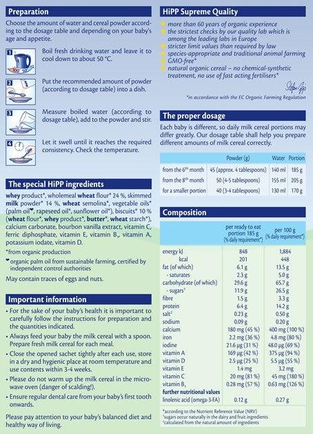 HiPP Good Night Baby Biscuit Organic Milk & Cereal 250g - 3 Pack - Emmbaby Canada