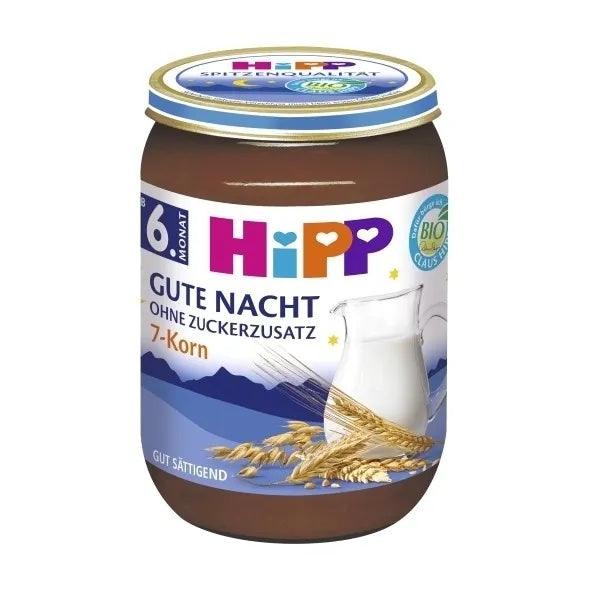 HiPP 7 Grains Porridge With Milk Blank Puree 190G - 6 Jars - Emmbaby Canada