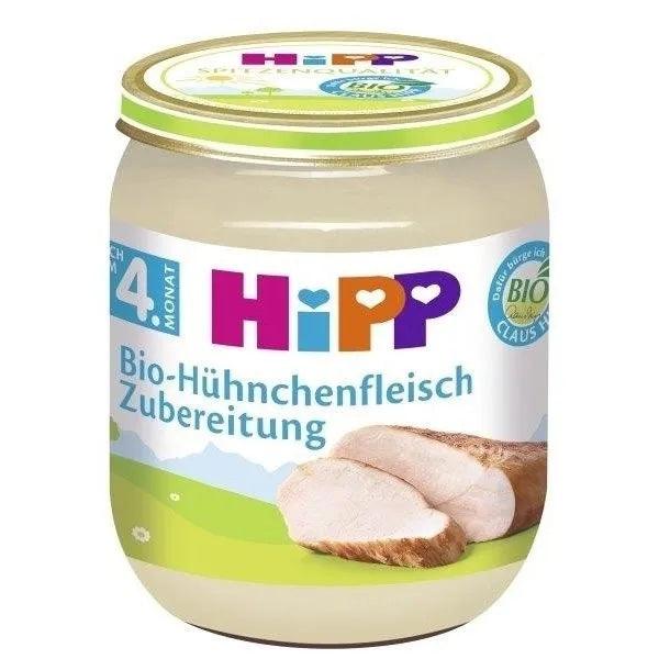 HiPP Chicken Preparation Puree 125g - 6 Jars - Emmbaby Canada