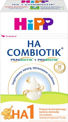 HiPP HA Hypoallergenic Stage 1 Combiotic Infant Milk Formula 600g - Made in Germany/ Polish Translation