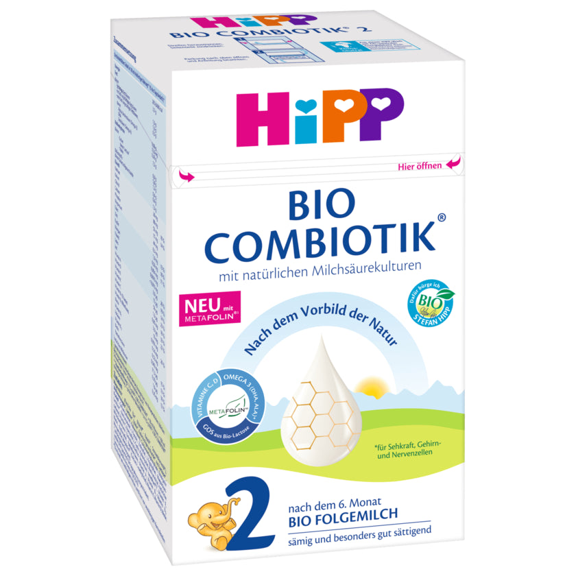 Formule combiotique biologique HiPP Stage 2 (600g)