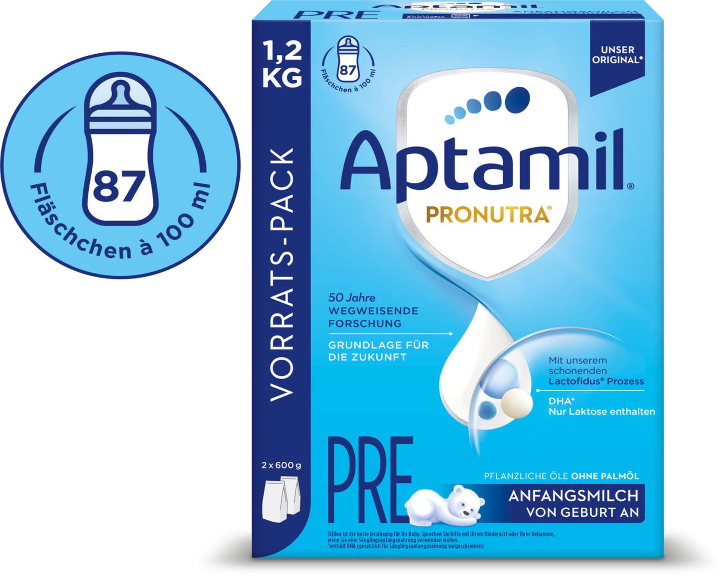 Aptamil Pronutra PRE Baby Formula Premier Lait Infantile 1200 g