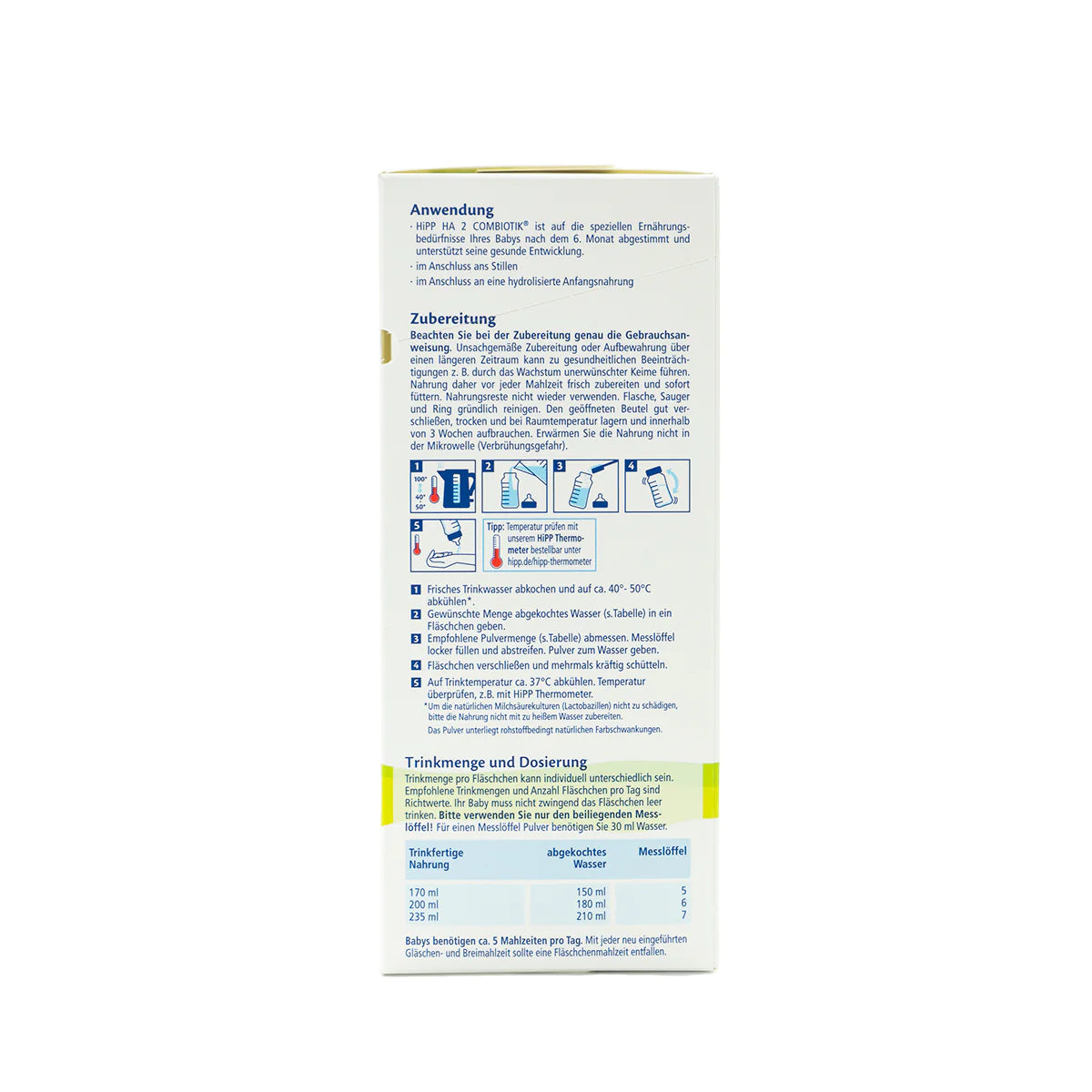 HiPP HA Germany Hypoallergenic Stage 2 Combiotik Infant Milk Formula 6+ months •  600g