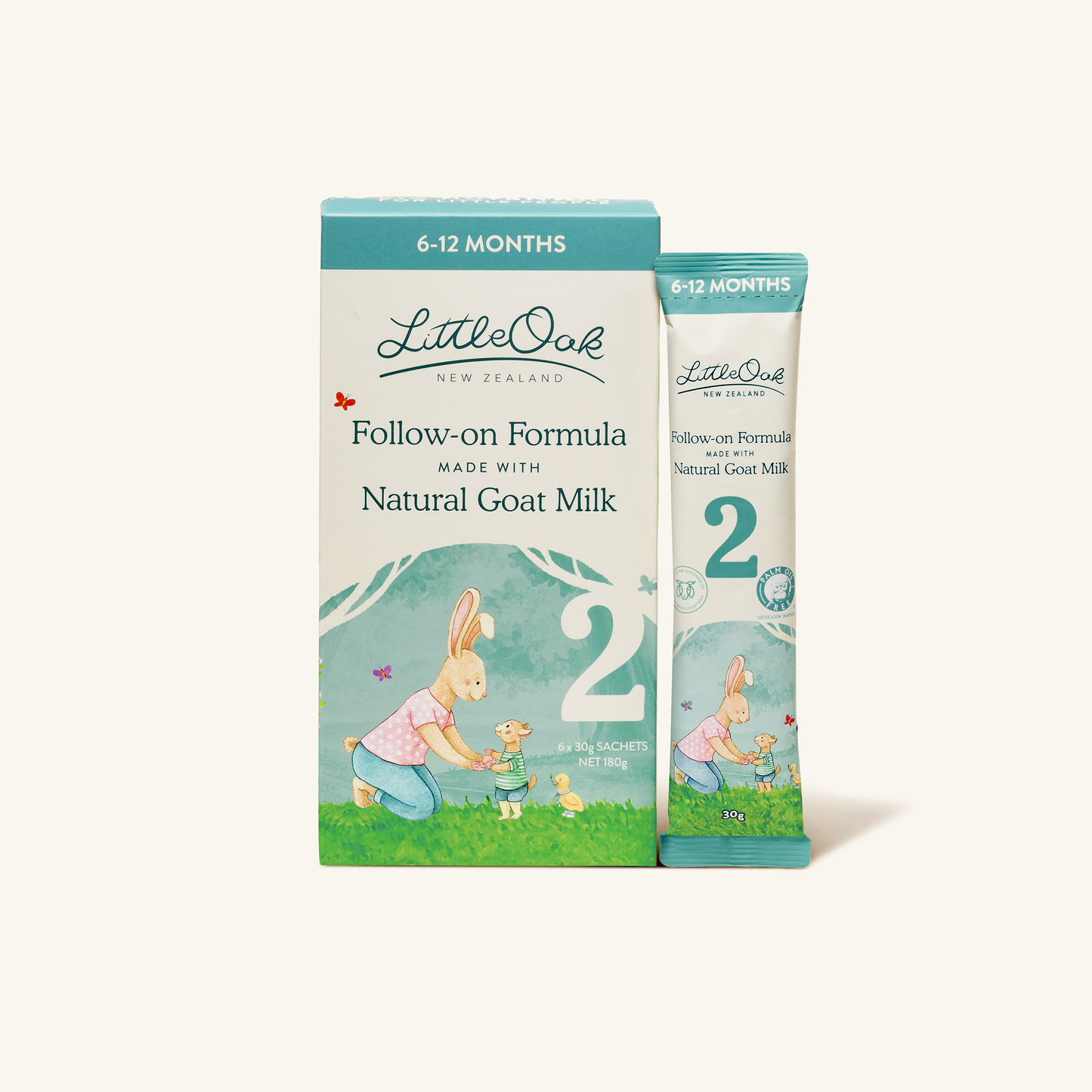 Natural Goat Milk Follow-on Formula 6 x 30gm Travel Sachets