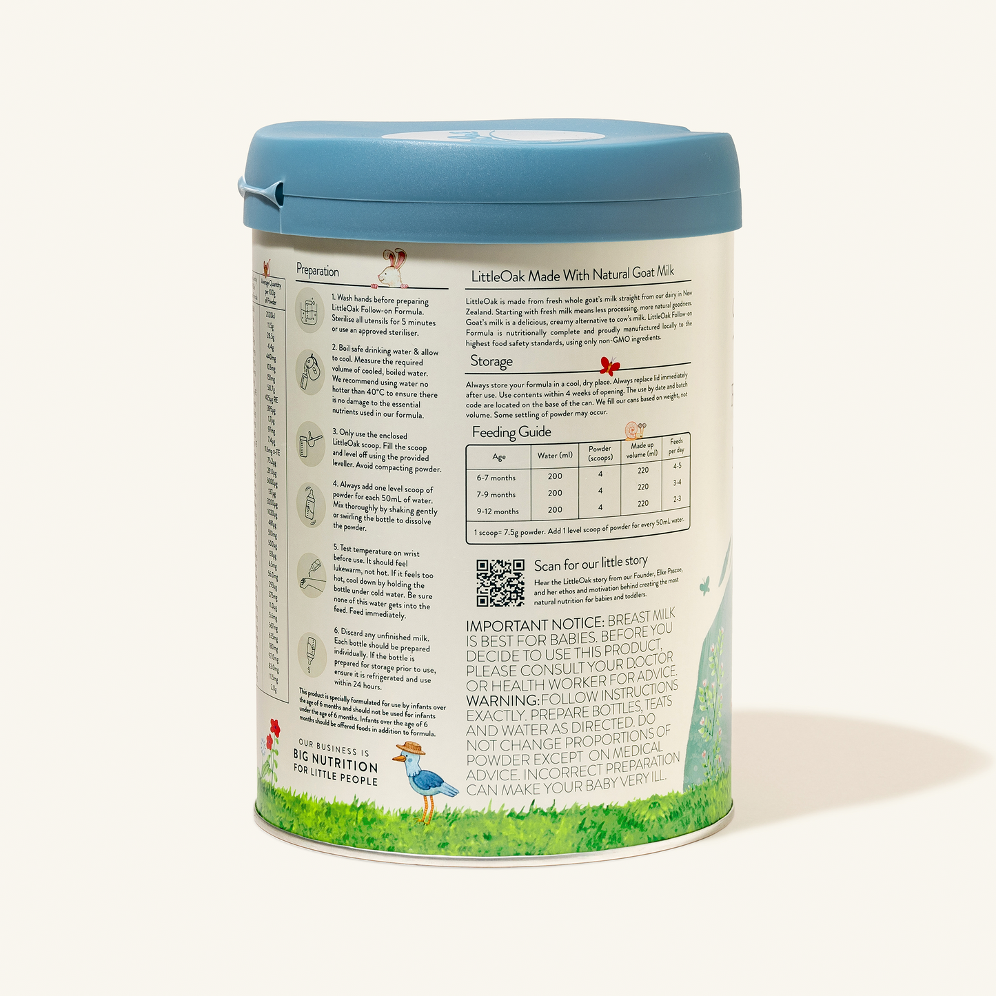 Natural Goat Milk Follow-on Formula 800gm Can