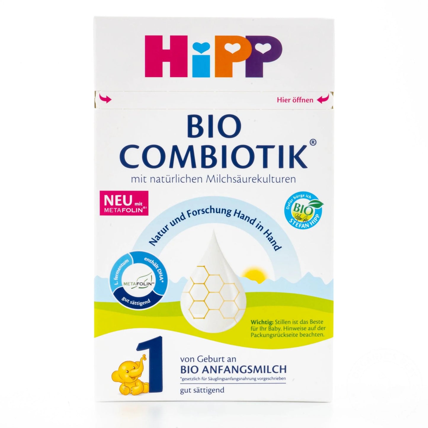 Hipp Bio Combiotik 1 - lait infantile 600g - dès la naissance 