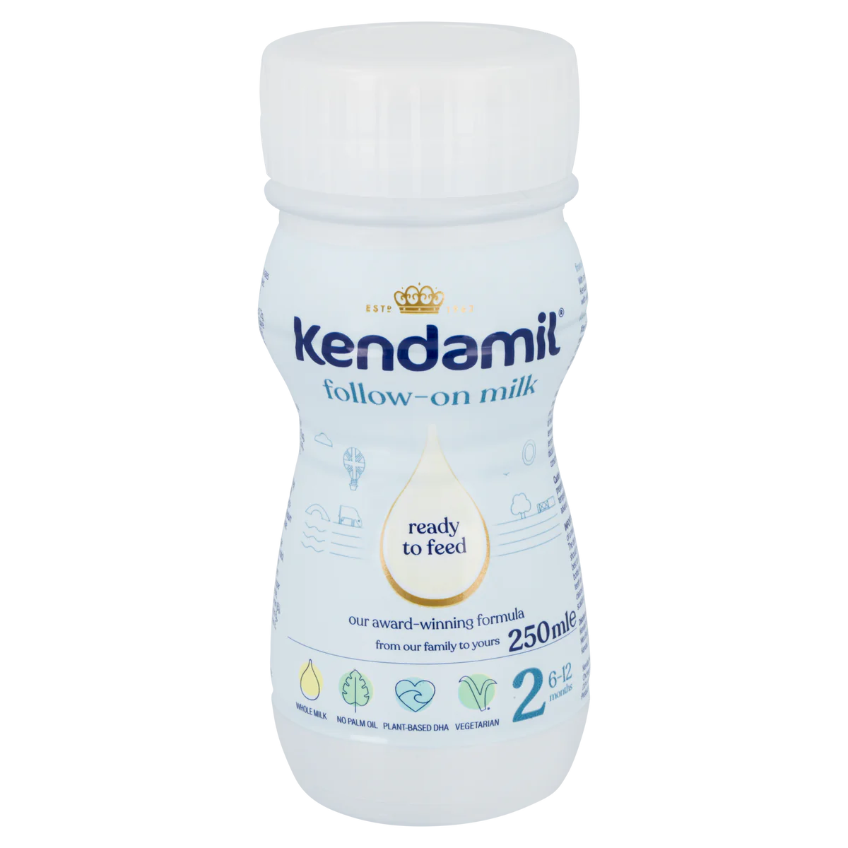 Kendamil Classic Ready to Feed Cow Milk Follow-On Formula Stage 2 - 250ml