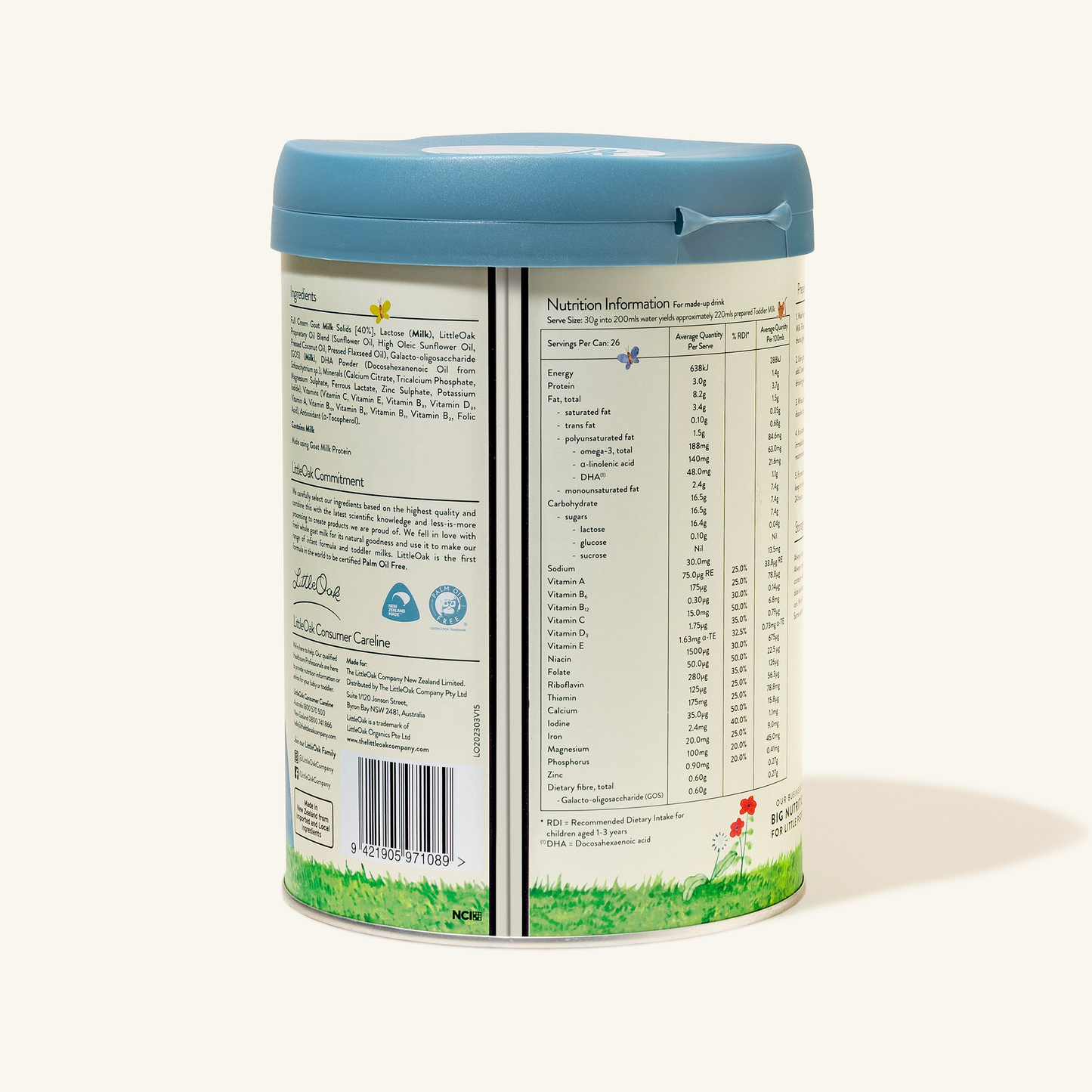 Natural Goat Milk Toddler Milk 800gm Can