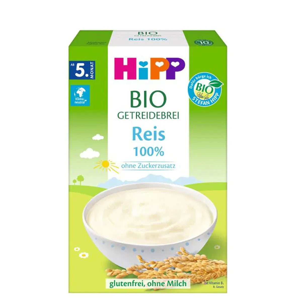Céréales pour bébés biologiques HiPP 100 % riz 200 G - Paquet de 3