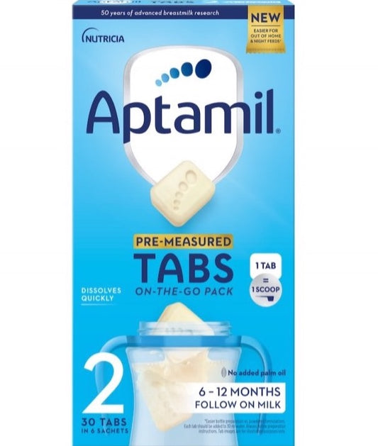 Aptamil 2 Tabs, 30 cubes in 6 sachets 144 g