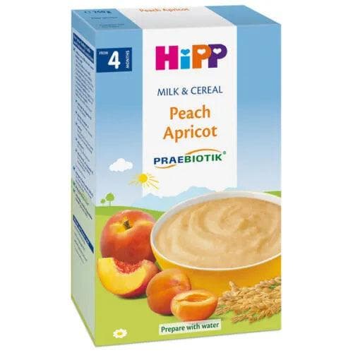 HiPP Peach Apricot Organic Milk & Cereal 250 g - 3 Pack