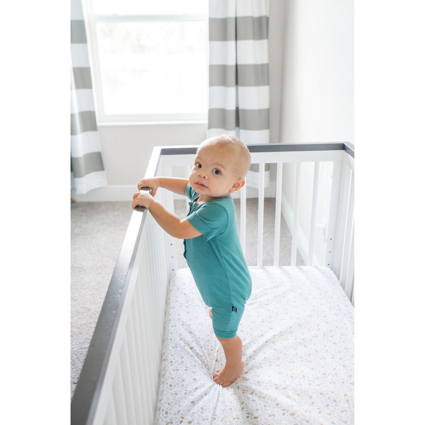 Copper Pearl - Arlo Premium Crib Sheet - Emmbaby Canada