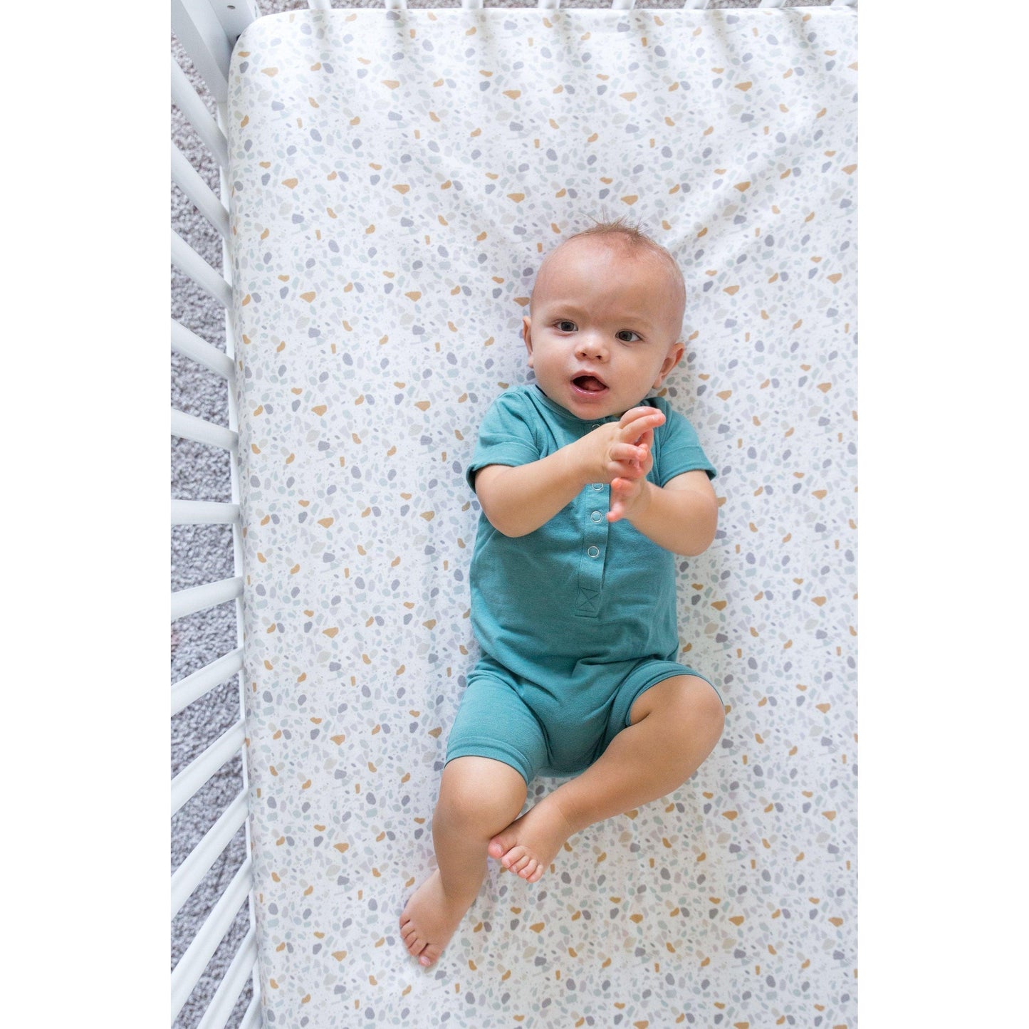 Copper Pearl - Arlo Premium Crib Sheet - Emmbaby Canada