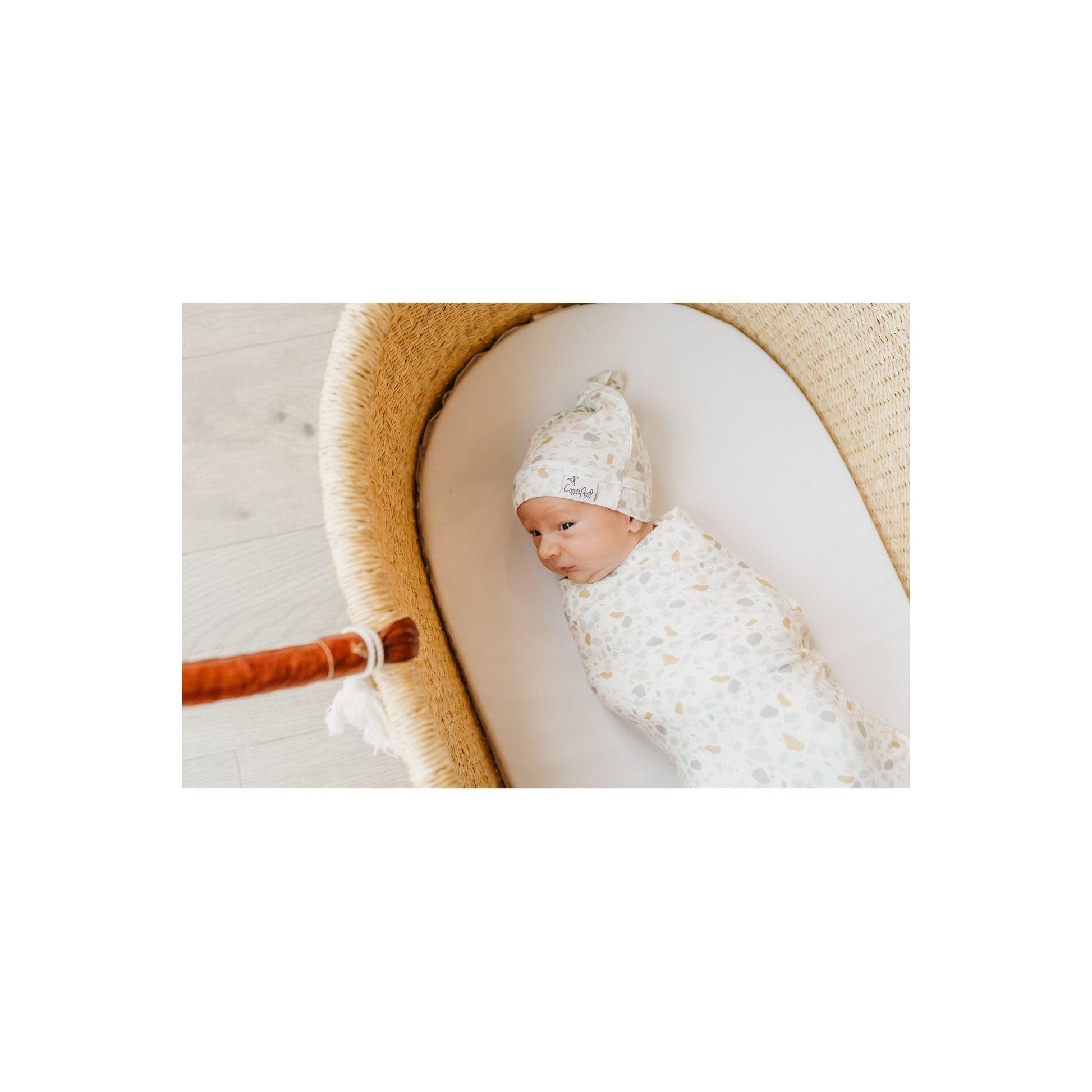 Copper Pearl - Arlo Swaddle Blanket - Emmbaby Canada