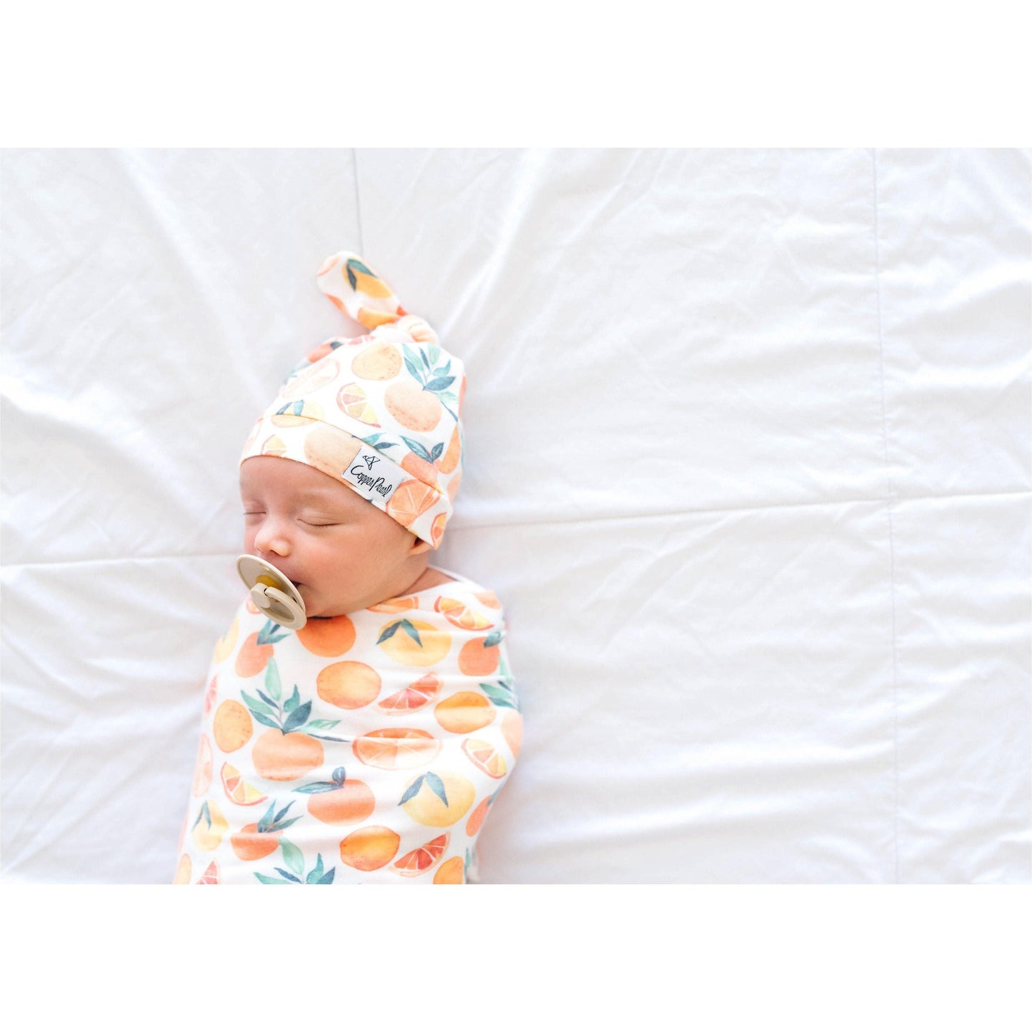 Copper Pearl - Citrus Swaddle Blanket - Emmbaby Canada