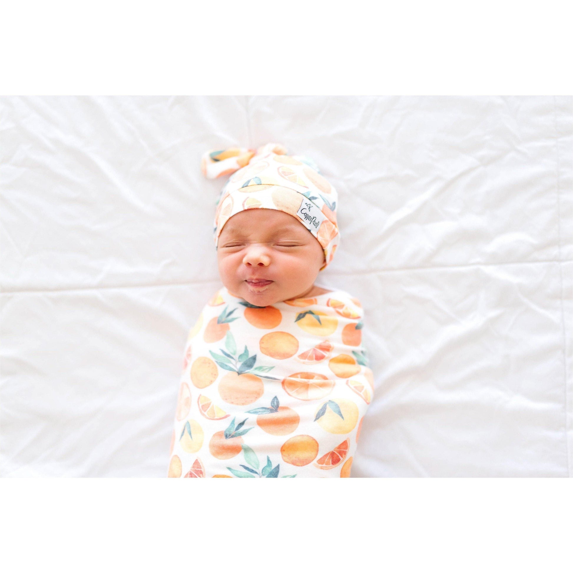 Copper Pearl - Citrus Swaddle Blanket - Emmbaby Canada