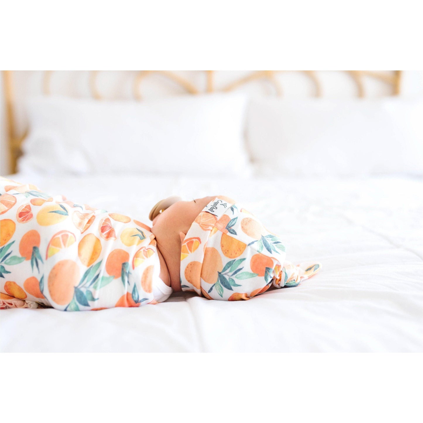 Copper Pearl - Citrus Swaddle Blanket - Emmbaby Canada