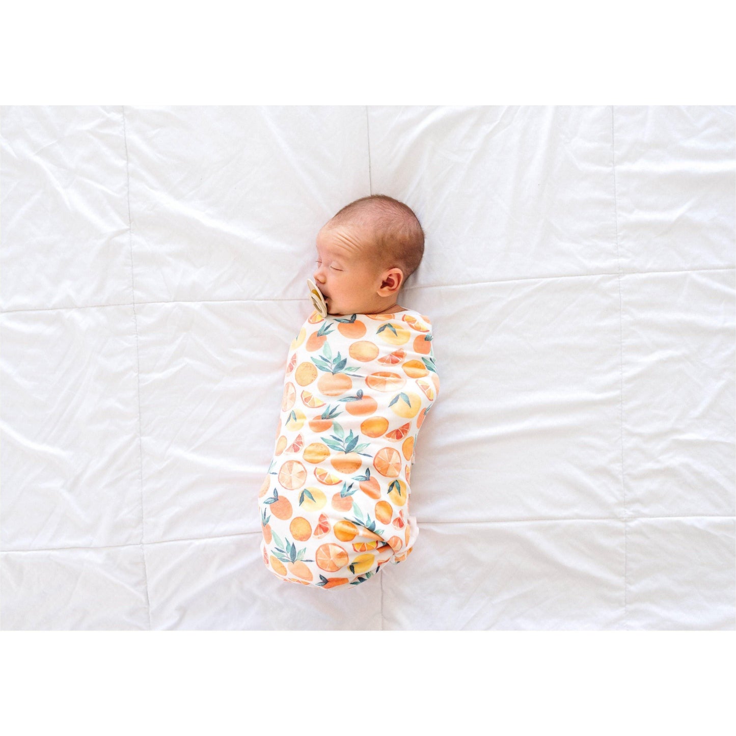 Copper Pearl - Citrus Swaddle Blanket - Emmbaby Canada