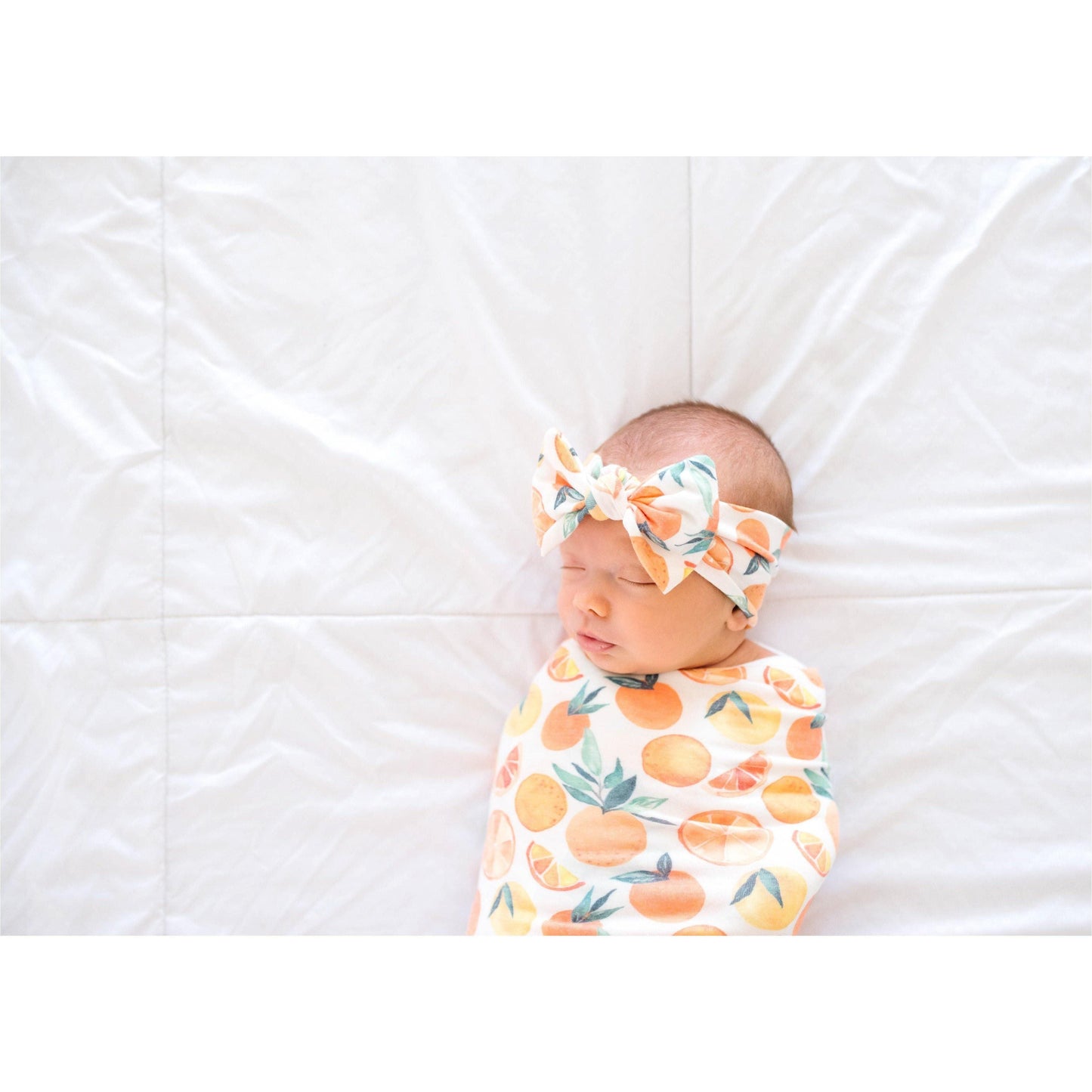 Copper Pearl - Citrus Swaddle Blanket - Emmbaby Canada